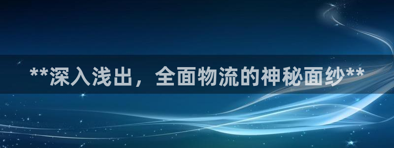 28圈龙虎：**深入浅出，全面物流的