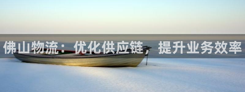 28圈注册地址：佛山物流：优化供应链