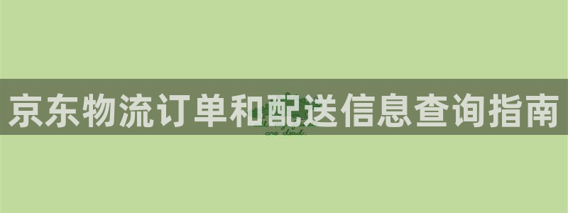 28圈游戏最新版：京东物流订单和配送