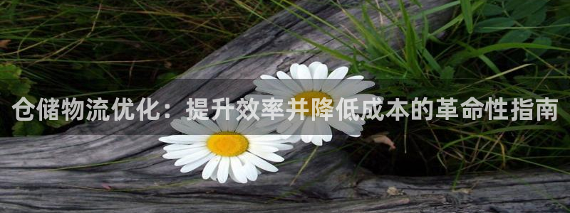 南宫28圈怎么注册：仓储物流优化：提