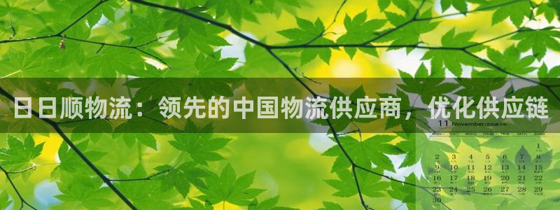 28圈在线预测：日日顺物流：领先的中