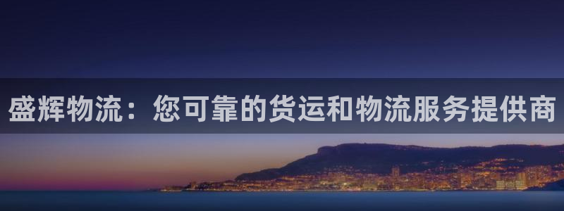28圈.ccm南宫：盛辉物流：您可靠