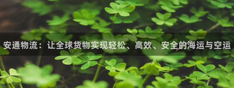 28圈怎么下载教程：安通物流：让全球