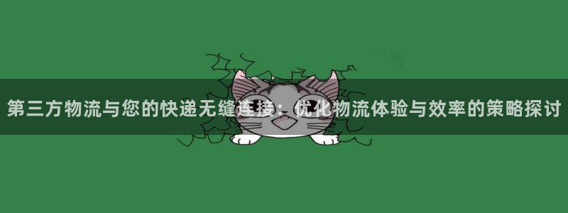 28圈.ccm南宫：第三方物流与您的